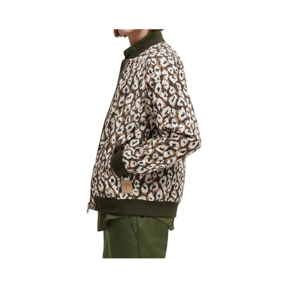 Scotch & Soda Brown and Tan Bomber Jacket - Picture 7 of 14